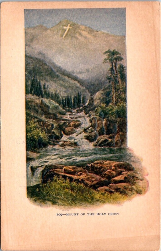 Vintage Embossed Postcard Mount of the Holy Cross, Colorado