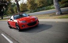 Cars 2014 mazda mx 5 Desk Mat Stitched