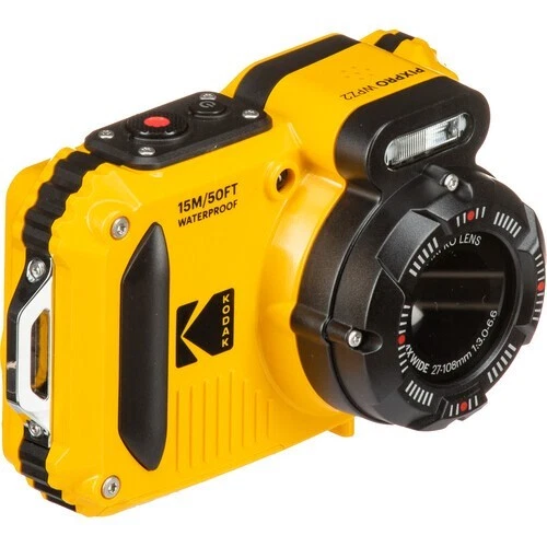 Kodak Pixpro WPZ2 15M Waterproof Digital Camera 4x Zoom 16 MP in Yellow (UK) NEW - Image 2 of 4