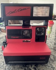 Polaroid COOL CAM 600 Red Black Instant Film Camera