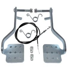 Go Kart Pedals with Throttle Cable, Go Cart Brake Throttle Pedal with 71" Cable