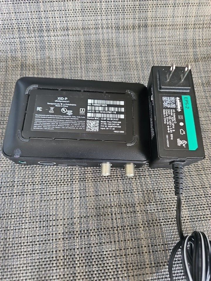 Xfinity XiDP Comcast Top Cable Box W/ Power Supply Pace PXD01ANI