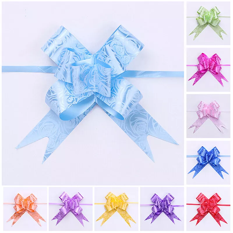 Organza Ribbon Pull Bows Flowers Gift Wrap Wedding Home Party Decor