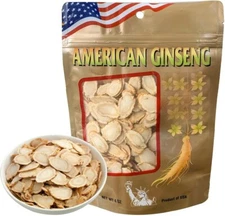 4oz-16oz 100% Hand Selected American Ginseng Slice Root Ginseng Slice 美国花旗参片