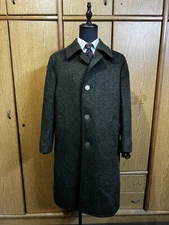 Vintage Trachtenhaus Golimbeck Loden Coat Wool forest green Overcoat Men 44R 46R