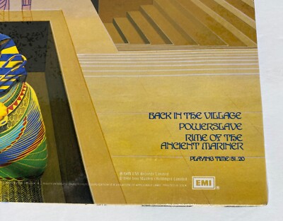 IRON MAIDEN ~POWERSLAVE ~SEALED ORIGINAL 1984 ~CAPITOL RECORDS SJ