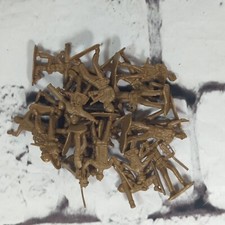 Plastic Army Men Tan Large Lot of Figures