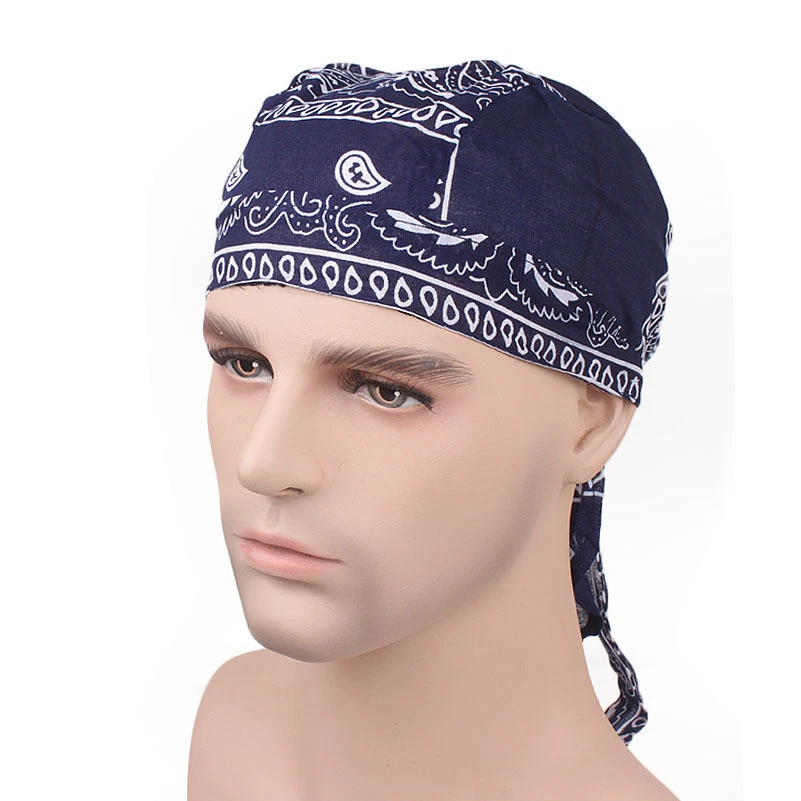 Men Sports Hijab Bandana Scarf Headband Pirate Hat Cycling Bike Headscarf Bonnet - Image 3 of 4