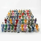 50pcs Model Train G scale Sitting Figures 1:25 Painted Seated People 4 Poses  US
