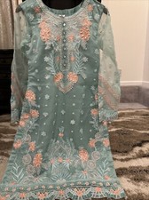 Pakistani Salwar Kameez Organza Designer Kurti Bust 34 Only Shirt