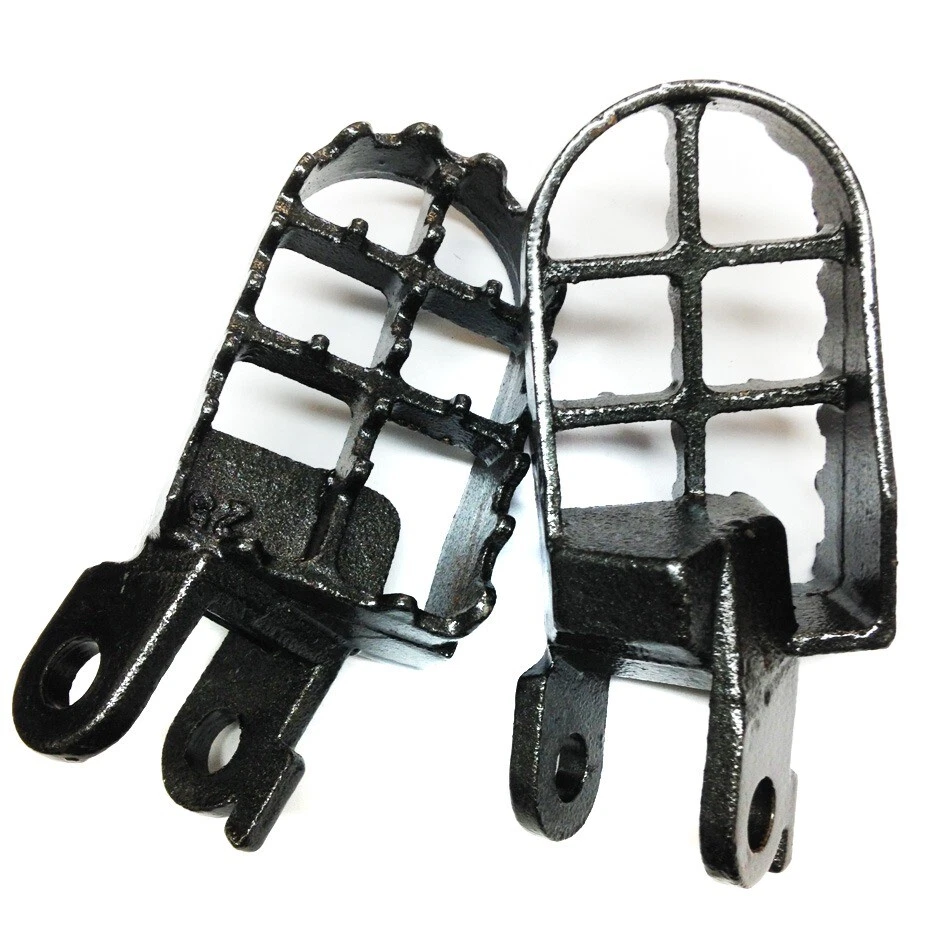 Clavijas de pie de acero gris Motocross MX para Honda XR250L 1991-1996 1988-1995 XR250R Foto 2 de 4