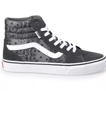 VANS Filmore Hi Mens 10.5 Paisley High Top Sneakers Skate Shoes New Fast Ship