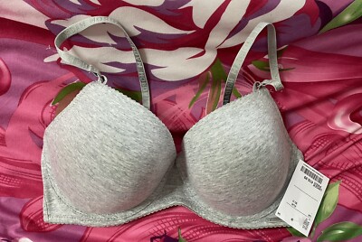 KEEP AVAI- Büstenhalter Mit Bügel   Baumwolle Classic Style/ Grau,Gr:80D(38) NEU
