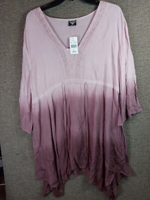 Cal Style El Hombre Front Tie Tunic Extra Large Women's.t3d