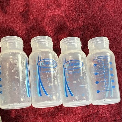 Dr. Brown's Anti-Colic Natural Flow 4oz/120ml Clear BPA-Free Bottles Set