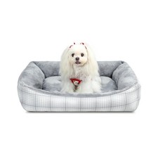 Rectangle Dog Beds for Small Dogs  Cats, Orthopedic Sleeping Pet Bed for Cou...