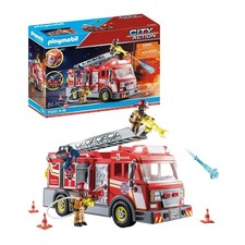 PLAYMOBIL City Action # 71233 Fire Engine Truck + Firefighters 86 Pieces NEW