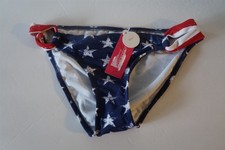 Xhilaration Swim Bottom Bikini Stars Stripes Junior Size XS - NWT