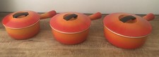 COUSANCES Le CREUSET - 3er Set POELON TOPF CAQUELON Gusseisen emailliert