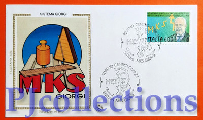 C341- ITALIEN 1990 SYSTEM MKS GIOGI UMSCHLAG 1. TAG FDC FILAGRANO GOLD