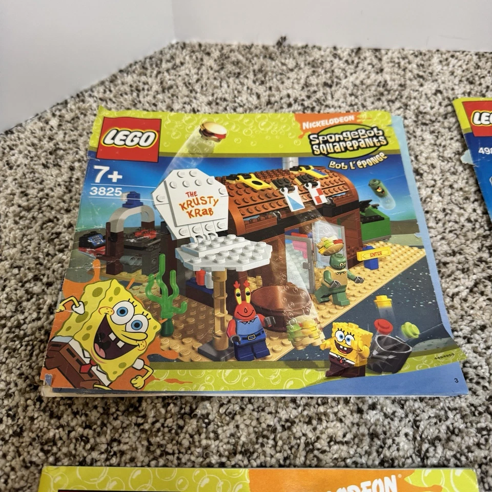 LEGO  SpongeBob Squarepants Instruction Manuals 4982 4981 3825 3827 3831 3833 - Image 3 of 4