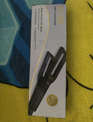 Hot Tools Pro Signature Dual Plate Ceramic Flat Iron 455°F Digital Auto Shut-Off