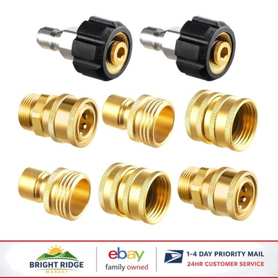 #ad #ad Brass Quick Disconnect Kit for Pressure Washer and Garden Hose Compatibility $56.89