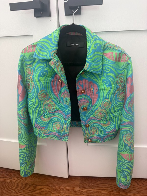 Luxury Versace Medusa Womens Jacket ( Pink, Green, Teal, Yellow )