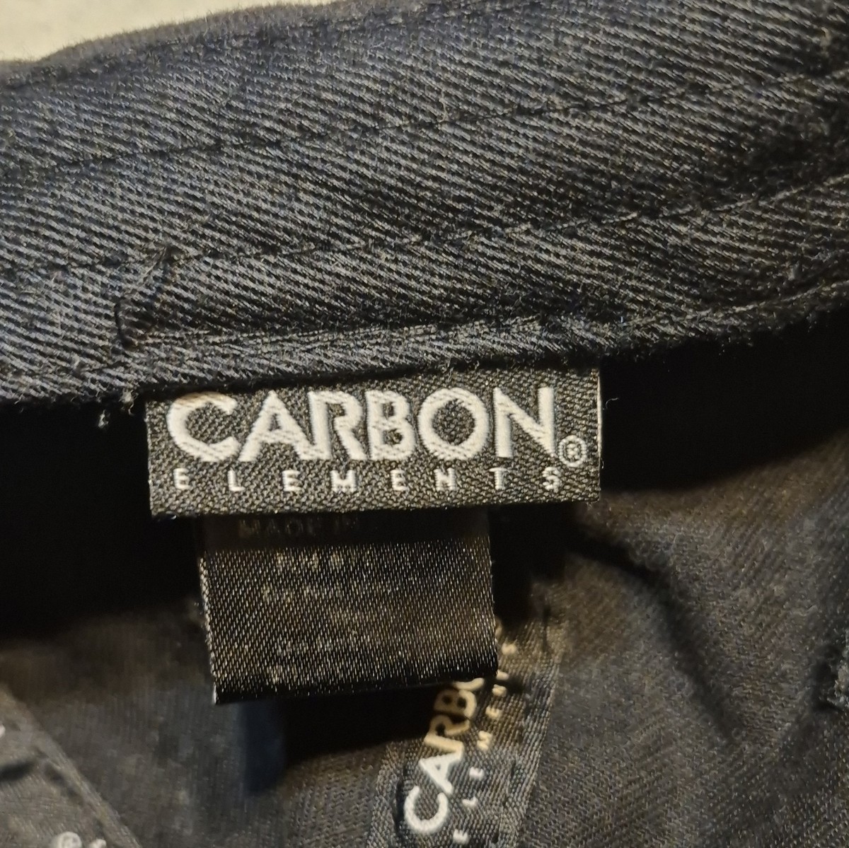 Carbon Elements Above the Clouds Black Adjustable Baseball Cap One Size View 6
