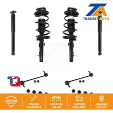 Front Rear Complete Strut Shock & TOR Bar Link Kit (8Pc) For Ford Focus
