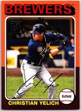 2021 Topps #70YT-25 Christian Yelich 70 Years of Topps Baseball (Series 1)