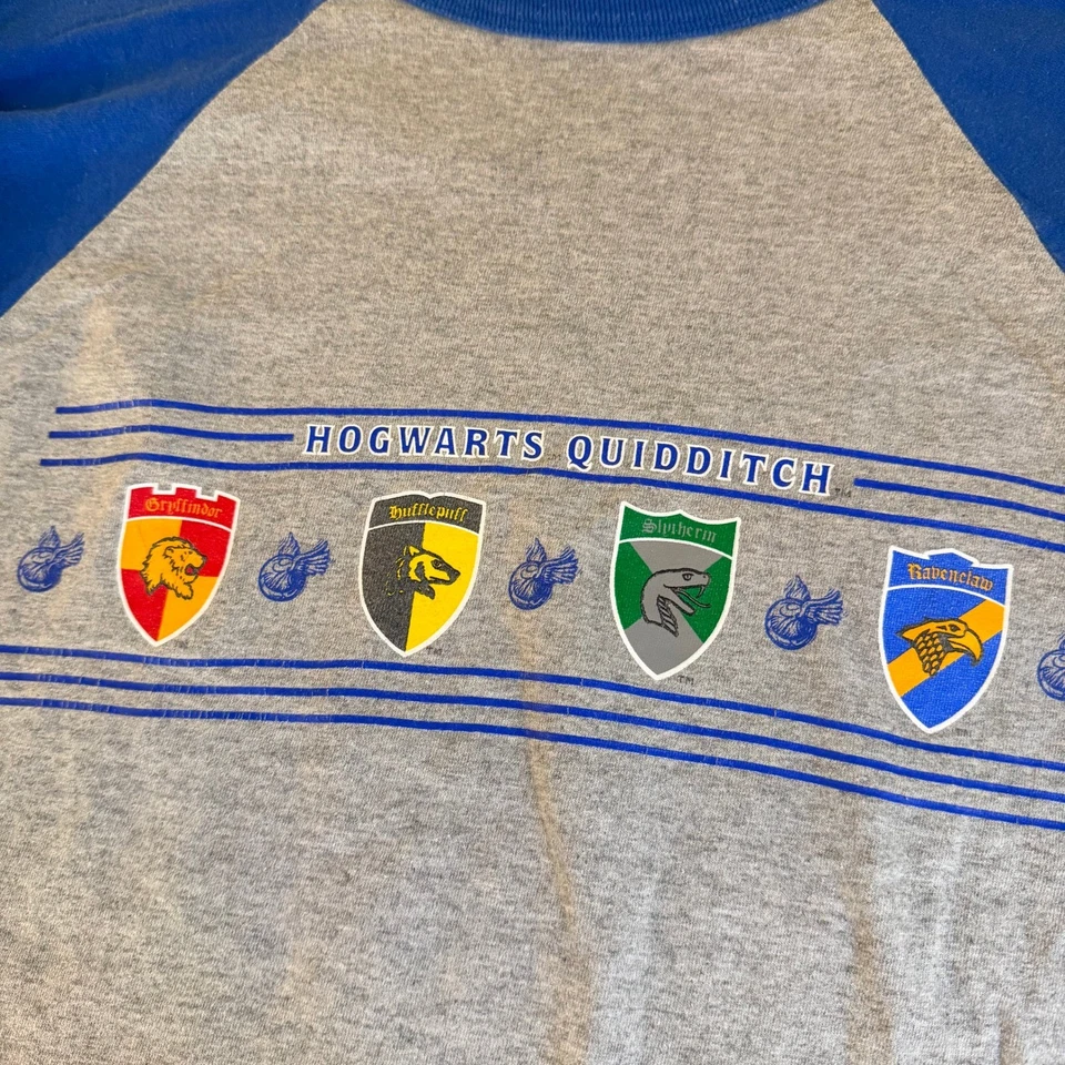 Camiseta Gráfica Vintage Harry Potter Quadribol Raglan Potter Número Juventude GG - Imagem 2 de 4