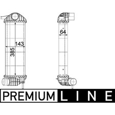 Ladeluftkühler MAHLE CI 244 000P für Renault Kangoo BE Bop Rapid