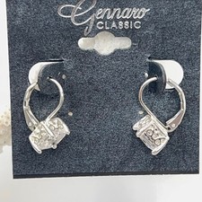 Gennaro crystal huggy hoop earrings