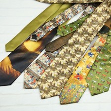 Printed Tie Men's Nekctie Soft Pattern Vintage Casual Tie Wedding Formal Prom