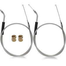 MoKitDora 52.62" Throttle Idle Cable for Harley 2000-2006 Softail Custom Nigh...