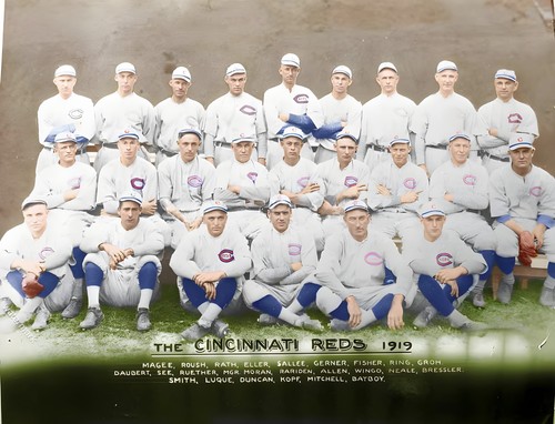 1919-reds-team-new 8x10 Colorized Print-FREE SHIPPING