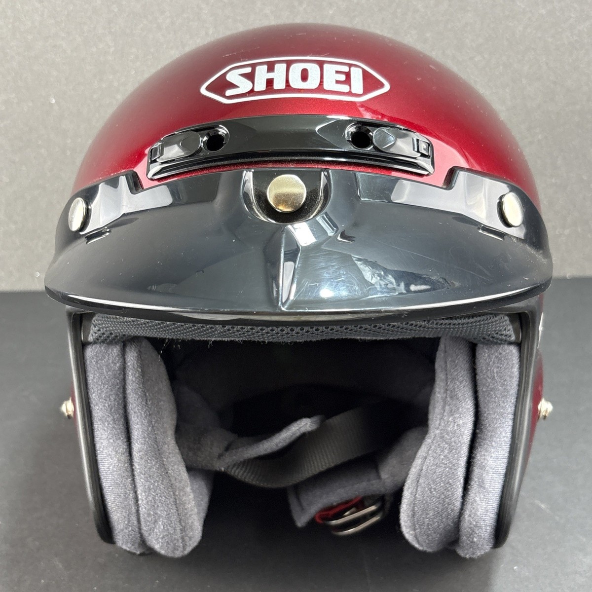 helmet shoei rj platinum-r Open-Face - Black - Size Medium youre left with the worlds premier open Shoei RJ Platinum R Helmet