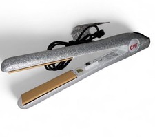 CHI GF8091 Ceramic Hair Straightener Flat Iron Silver Sparkle Limited Edition