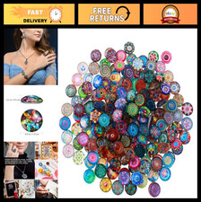 200pcs Mixed Glass Mosaic Tiles Assortment for DIY Crafts - 14mm Crystal Supplie