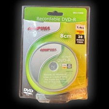 NEW CompUSA Handycam Mini DVD-R  10 PACK 8CM 1.4 GB 30 Min  Recordable Disc