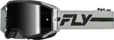 Fly Racing Zone Pro Goggles (One Size Fits Most, Gray/Black / Black Mirror/Smoke
