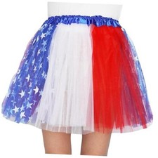4th of July Tutu Red White and Blue Tutu for Adult Independence Day Large 1