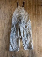 Carhartt Overalls Mens 44x30 Insulated Bib R02 Double Knee Quilted VTG USA