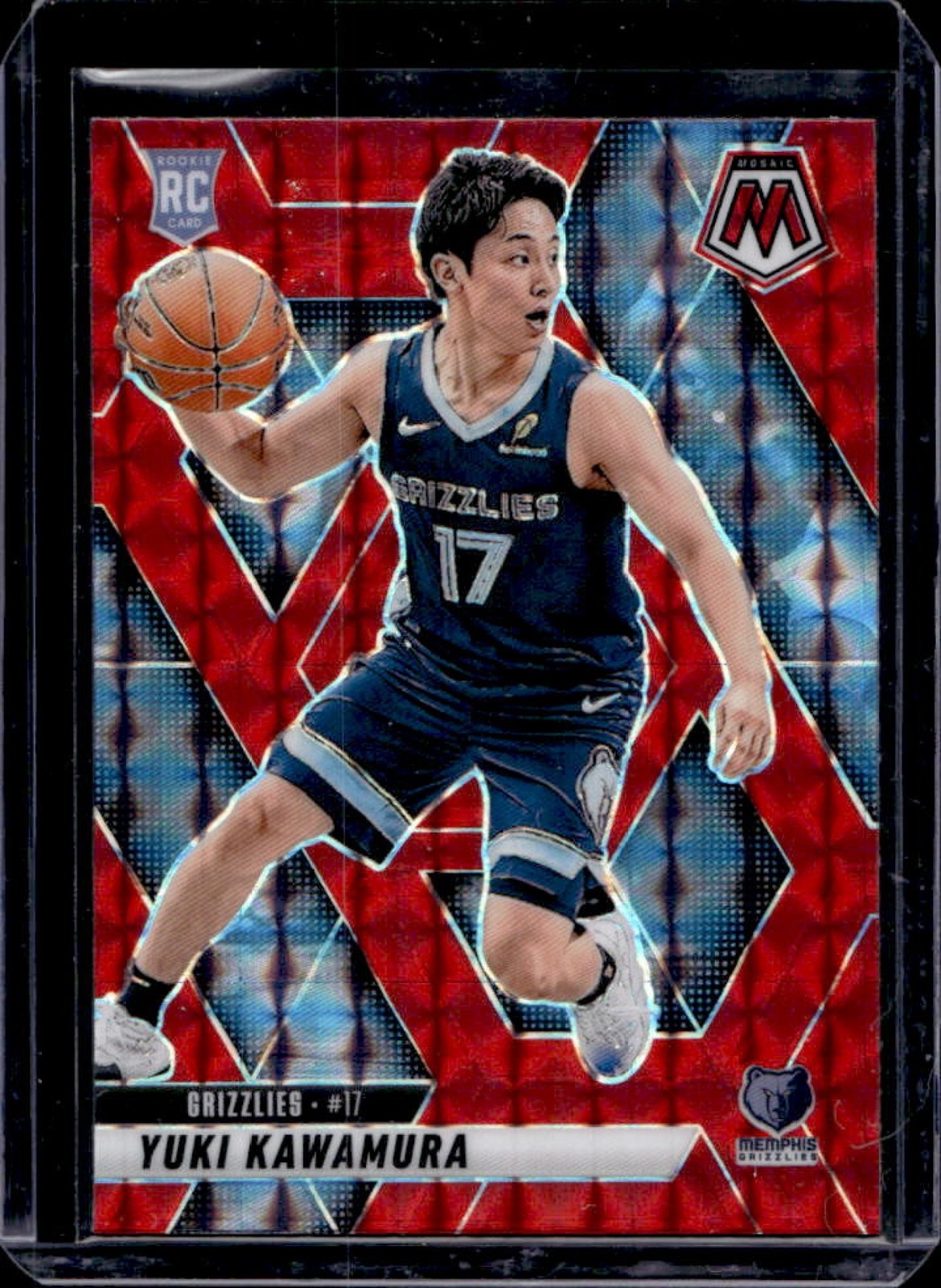 2024-25 Mosaic Yuki Kawamura RC Red Rookie #209 Grizzlies