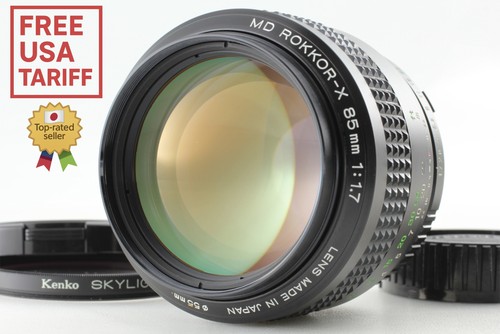 Rare X [Top MINT w/ Filter] Minolta MD Rokkor-X 85mm f/1.7 Prime Lens From JAPAN