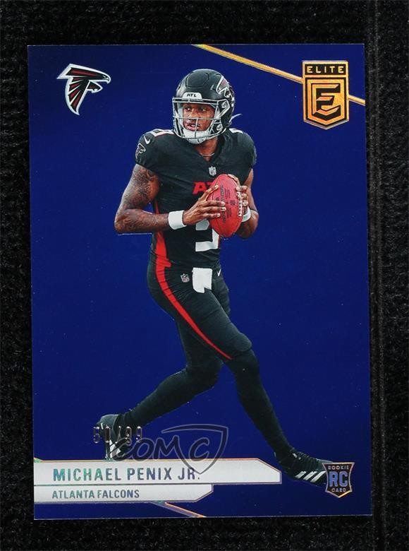 2024 Panini Donruss Elite Rookies Blue 50/99 Michael Penix Jr Rookie RC 10h9