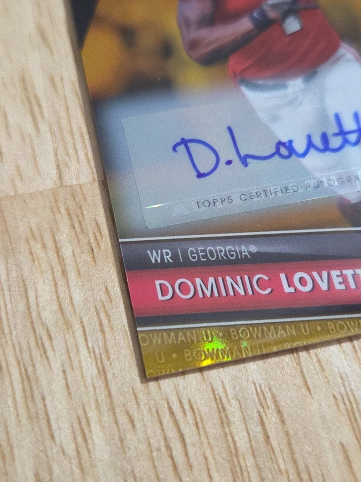 2023 Bowman University DOMINIC LOVETT Gold Lava Refractor Autograph /50 Auto - Image 4 of 4