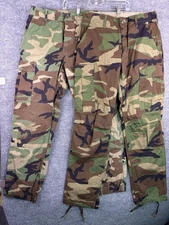 2 Pair Army Surplus Pants Mens Small Green Camo Button Fly Cargo Military  30x30