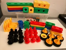 ETI Toys Lil' Engineers STEM Learning Educational Construction Blocks 89 Pieces